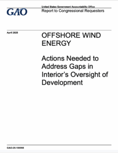 Offshore Wind Energy: Actions Needed to Address Gaps in Interior’s Oversight of Development